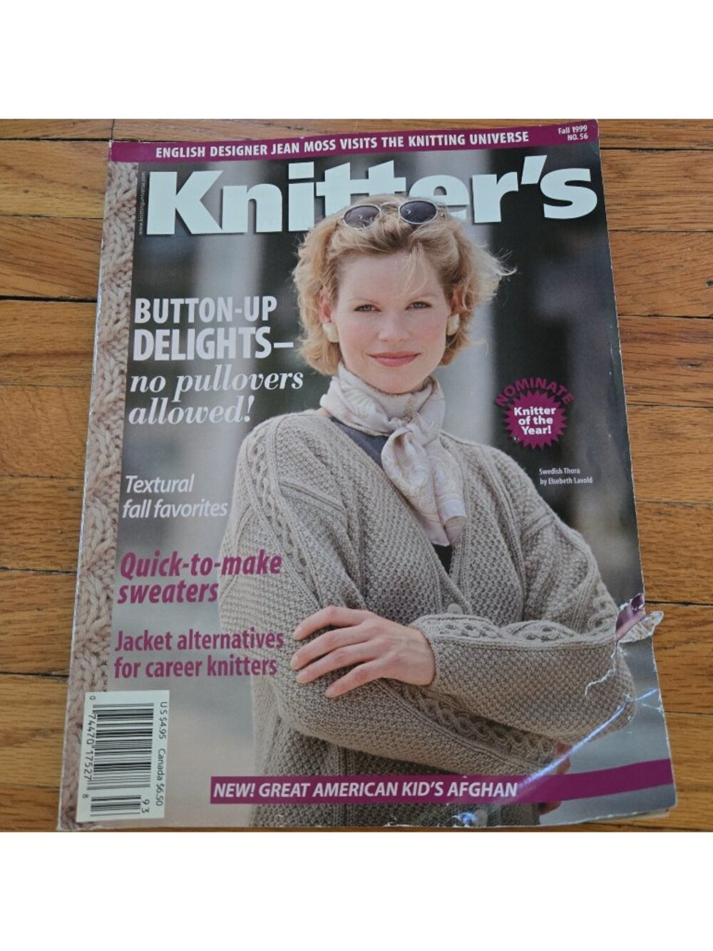 Knitter's Magazine Fall 1999 No.56 Baby Surprise jacket Buttonholes